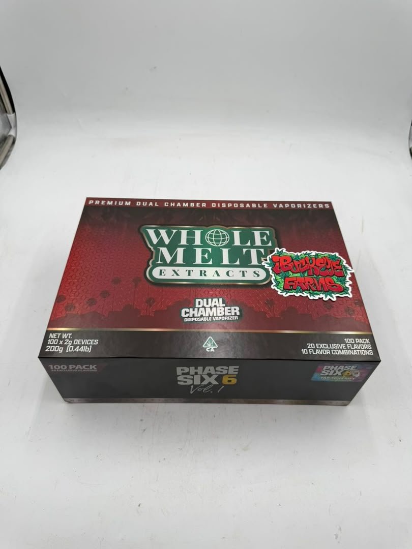 Whole melt extracts v6 disposable 2G Whole melt extracts v6 disposable 2G